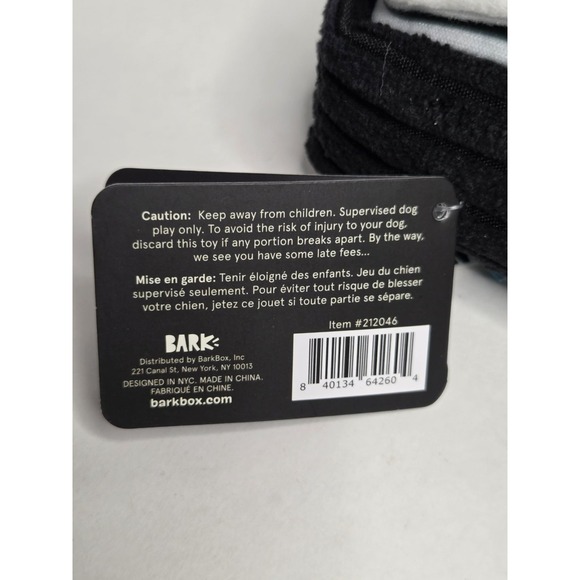 Bark Box Barkbuster Blockbuster Dog Toy Treat Trap VHS Tape Crinkle Squeak - Picture 8 of 8